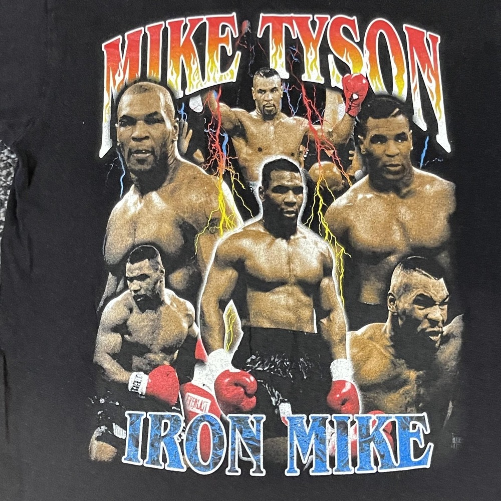 Mike Tyson Iron Mike T Shirt Men Small‎ Black Boxing Legend Graphic Tee Sport